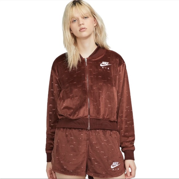 Nike Jackets & Blazers - Nike Womens Velour Jacket in Bronze Eclipse Large